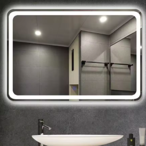 Espelho Retangular com LED 70x50cm – Espelho de Camarim com Touch