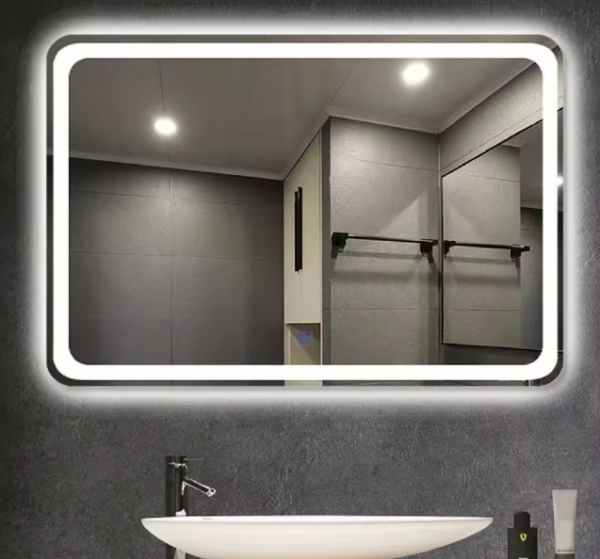 Espelho Retangular com LED 70x50cm – Espelho de Camarim com Touch Espelho Retangular com LED 70x50cm – Espelho de Camarim com Touch