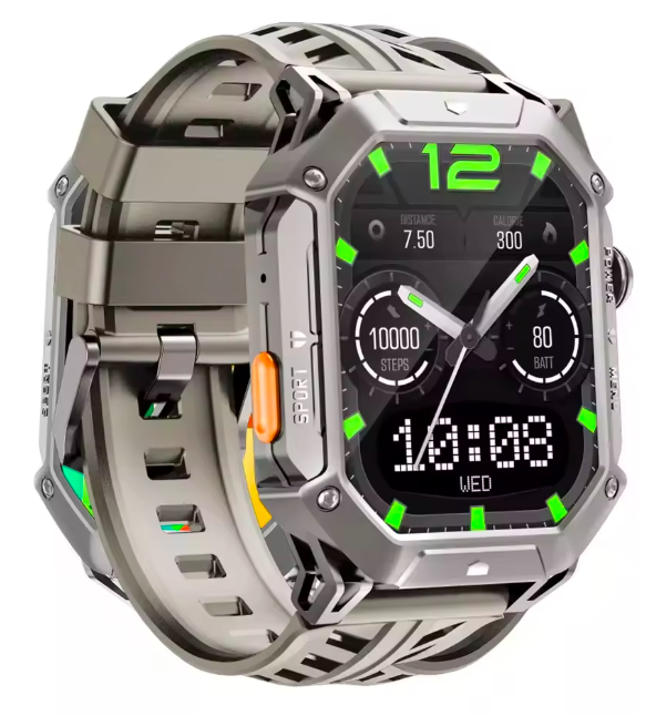 Relógio Inteligente Militar Haylou Iron N1 – Resistente à Água