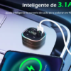 Transmissor FM Bluetooth para Carro com Carregador USB Turbo