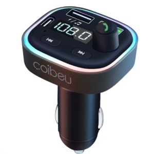 Transmissor FM Bluetooth para Carro com Carregador USB Turbo