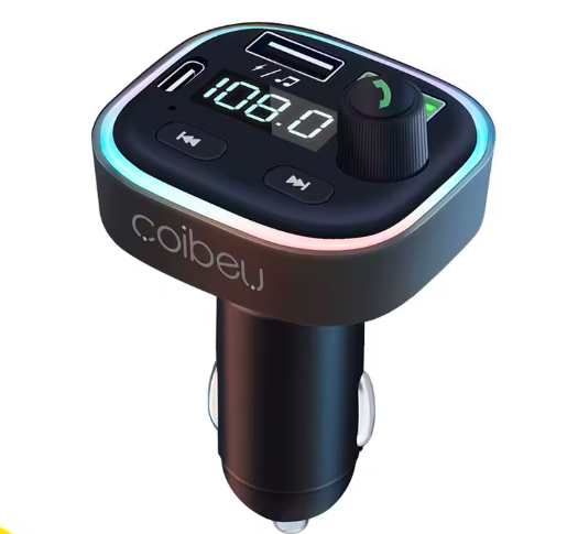 Transmissor FM Bluetooth para Carro com Carregador USB Turbo