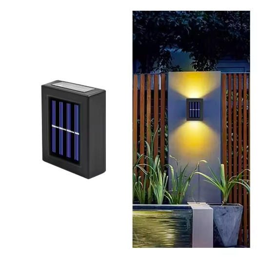 Arandela Solar de Parede LED Slim – Luz Quente e Resistente à Água (IP65)_ Arandela Solar de Parede LED Slim – Luz Quente e Resistente à Água (IP65)