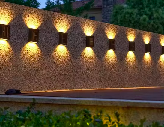 Arandela Solar de Parede LED Slim – Luz Quente e Resistente à Água (IP65)_2 Arandela Solar de Parede LED Slim – Luz Quente e Resistente à Água (IP65)