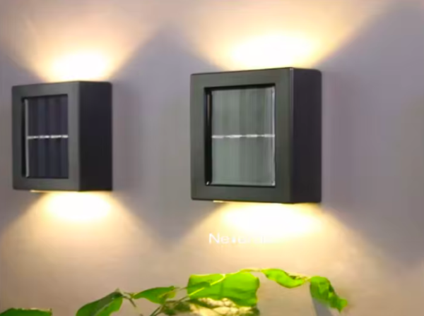 Arandela Solar de Parede LED Slim – Luz Quente e Resistente à Água (IP65)_4 Arandela Solar de Parede LED Slim – Luz Quente e Resistente à Água (IP65)