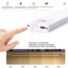Luz LED Inteligente com Sensor de Movimento 40cm – Recarregável e Magnética