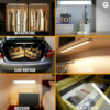 Luz LED Inteligente com Sensor de Movimento 40cm – Recarregável e Magnética